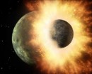 Choque de mundos en un sistema solar doble