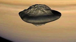 Una luna en forma de ovni
