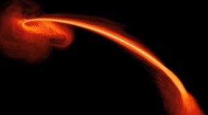 Un agujero negro engulle una estrella 