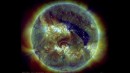 Captan movimiento de los gases de una violenta llamarada solar