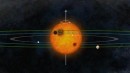 Hallan un sistema planetario ordenado como el nuestro 