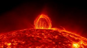 (Mira el Video) Espectacular lluvia de fuego sobre el Sol