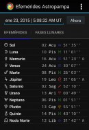 Nueva App Android: Efemérides Astropampa