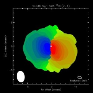 Disco de Formación Planetaria en Orbita a Soles Gemelos