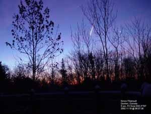 Hoy Martes lloverán meteoros